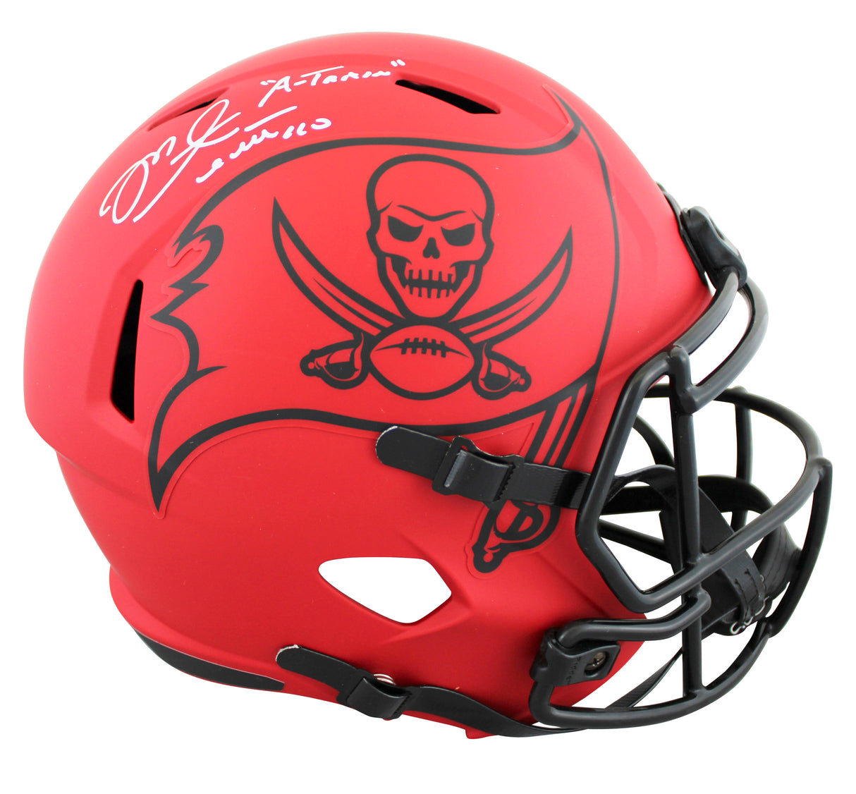Buccaneers Mike Alstott "A-Train" Signed Rave F/S Speed Rep Helmet W/ Case BAS W