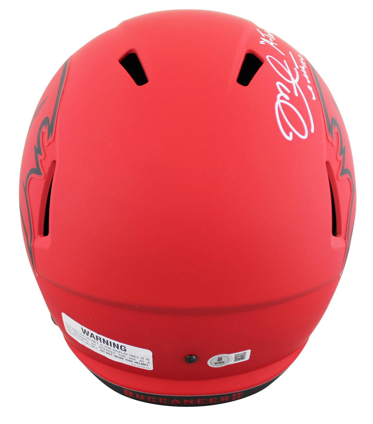 Buccaneers Mike Alstott "A-Train" Signed Rave Full Size Speed Rep Helmet BAS Wit