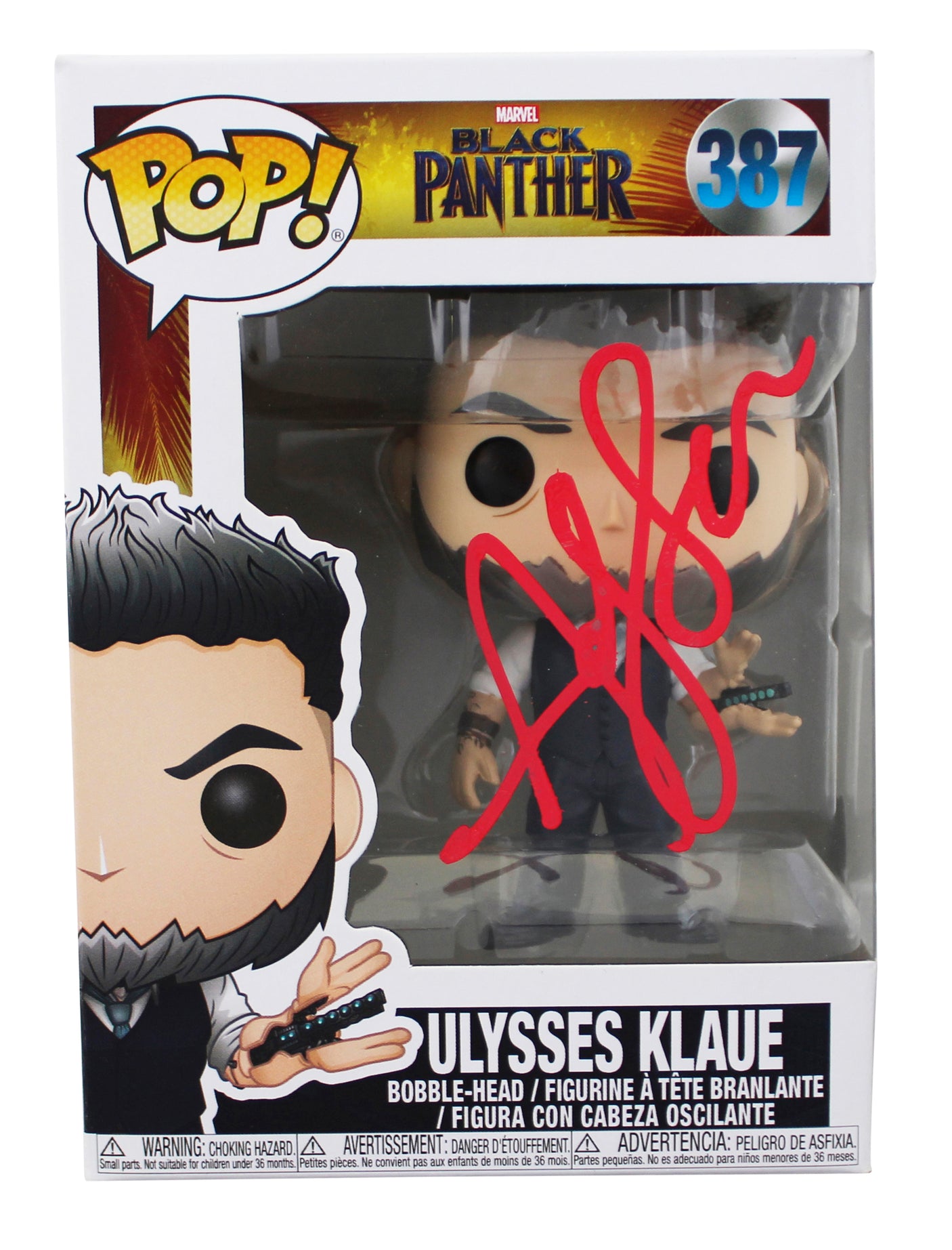 Andy Serkis Black Panther Signed Ulysses #387 Funko Pop Figure BAS #BT57762