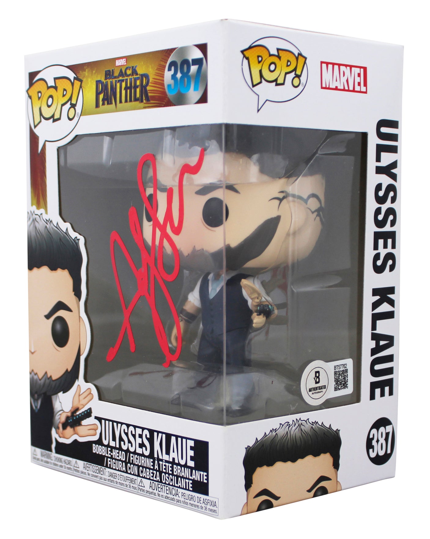 Andy Serkis Black Panther Signed Ulysses #387 Funko Pop Figure BAS #BT57762