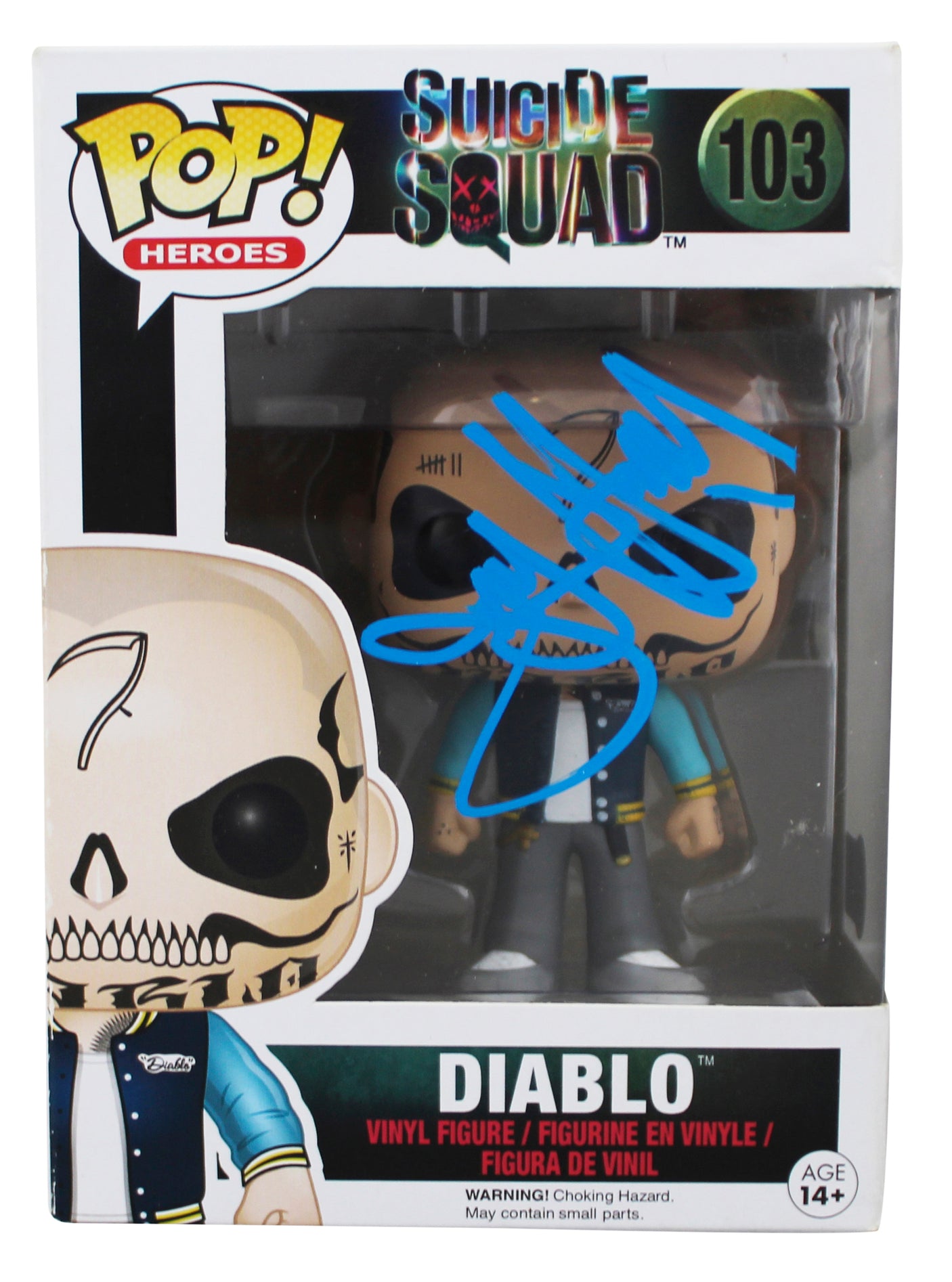 Jay Hernandez Suicide Squad Signed Diablo #103 Funko Pop Figure BAS #BT57793