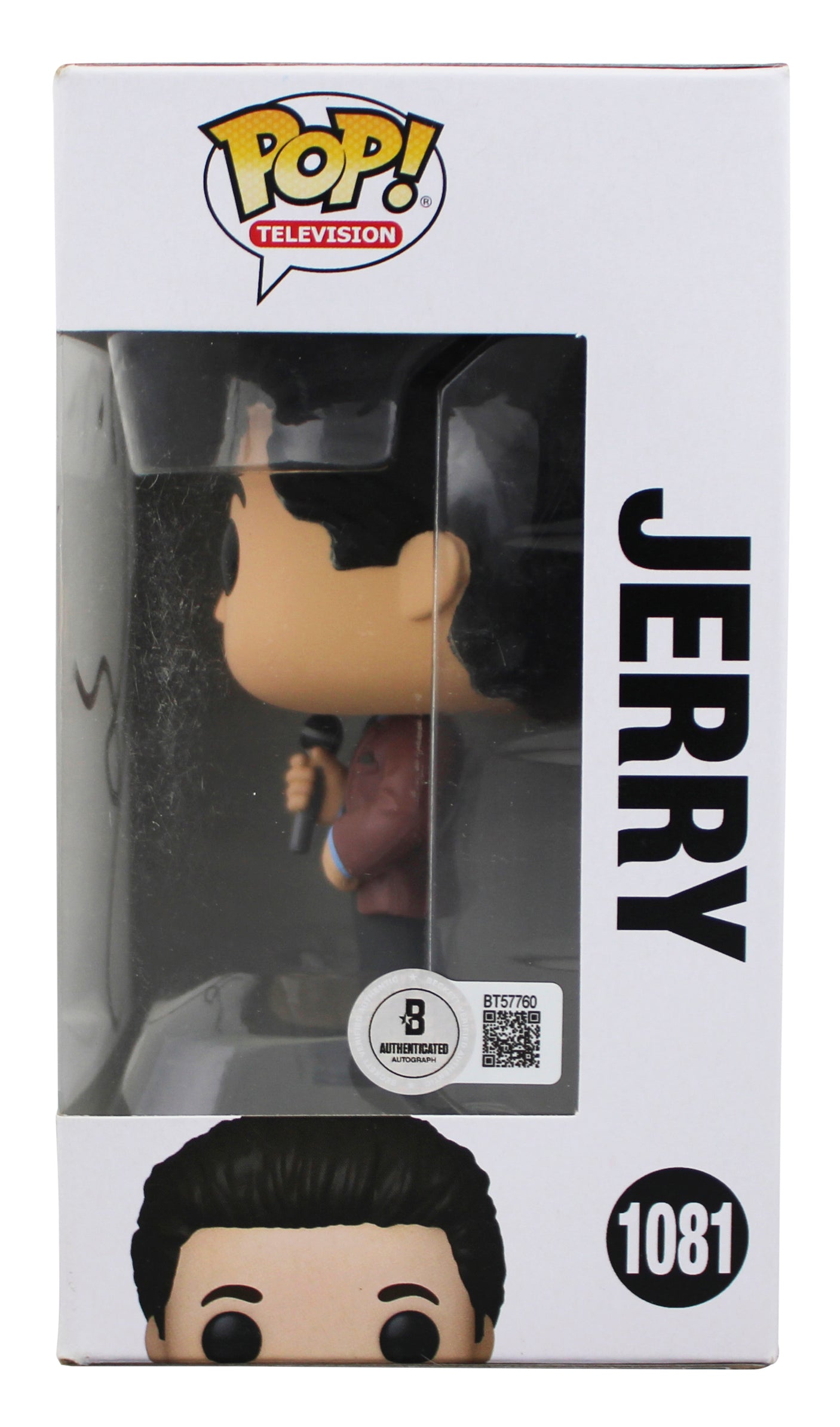 Jerry Seinfeld Authentic Signed Jerry #1081 Funko Pop Vinyl Figure BAS #BT57760