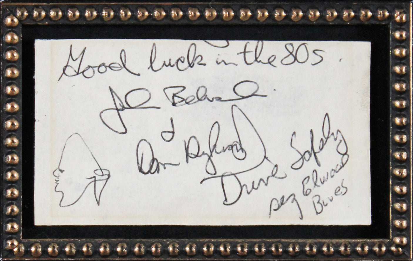 John Belushi & Dan Aykroyd The Blues Brothers Signed Framed Display BAS #AE13266