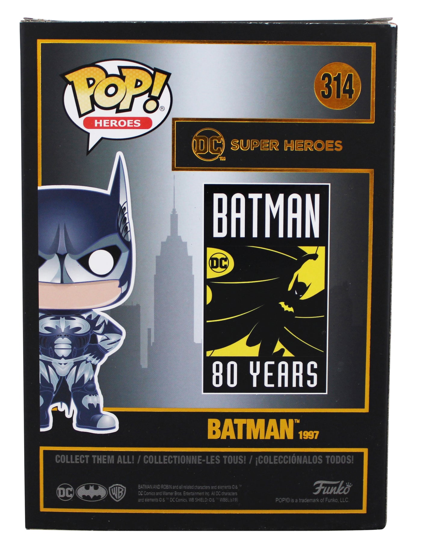 George Clooney Authentic Signed Batman #314 Funko Pop Vinyl Figure BAS #BT57758