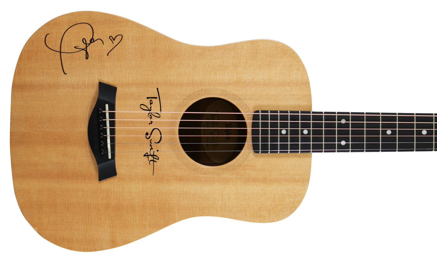Taylor Swift Signed Baby Taylor Acoustic Guitar w/ Custom 1989 Case BAS LOA