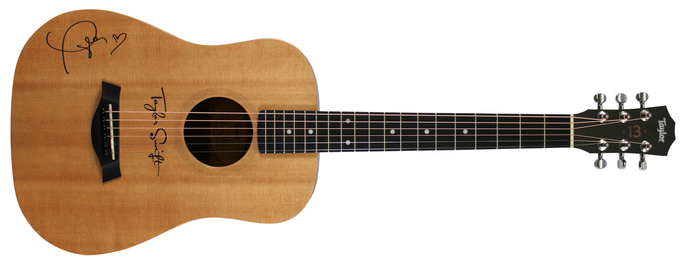 Taylor Swift Signed Baby Taylor Acoustic Guitar w/ Custom 1989 Case BAS LOA