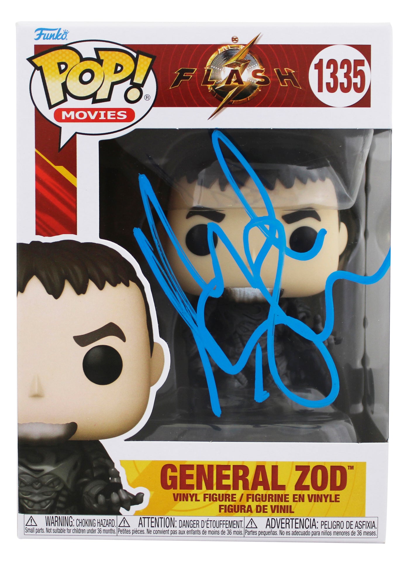 Michael Shannon The Flash Signed General Zod #1335 Funko Pop Figure BAS #BT57761