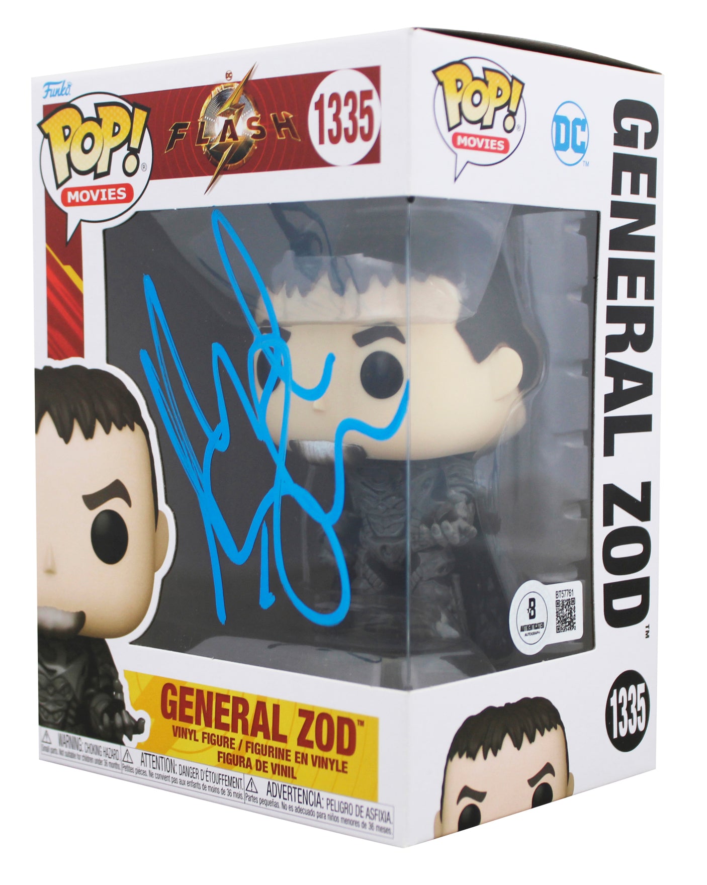 Michael Shannon The Flash Signed General Zod #1335 Funko Pop Figure BAS #BT57761