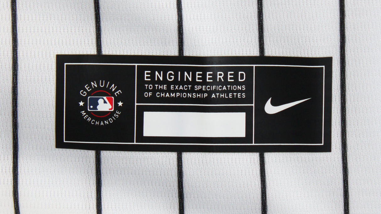 White Sox Frank Thomas Signed White Pinstripe Nike Jersey JSA #WB678232