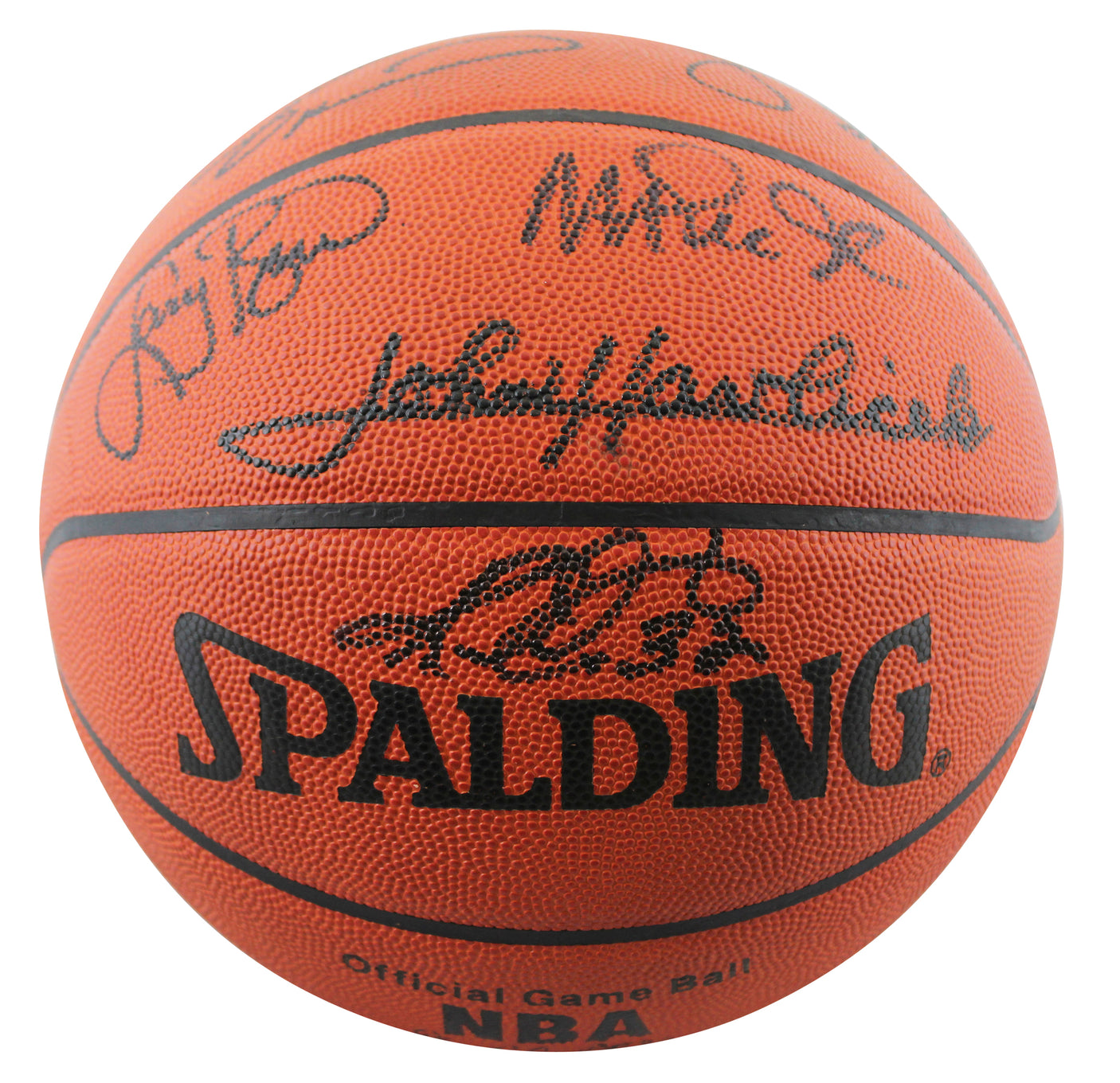 NBA 50 (13) Havelicek, Johnson, Bird, O'Neal Signed NBA Basketball BAS #AE13451
