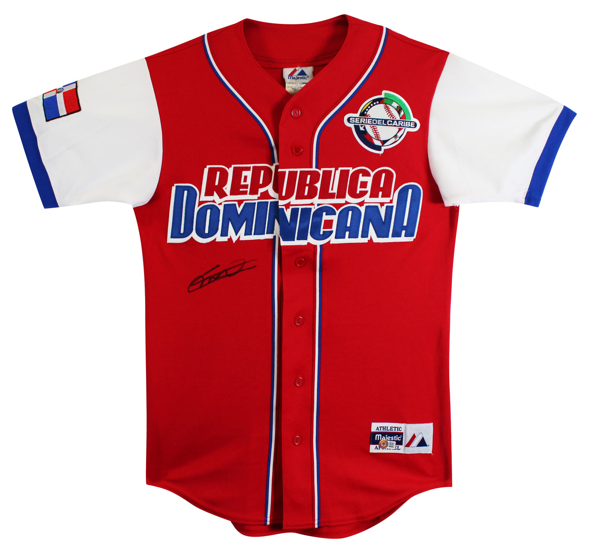 Dominican Republic Vladimir Guerrero Jr. Signed Red Majestic All Star Jersey BAS