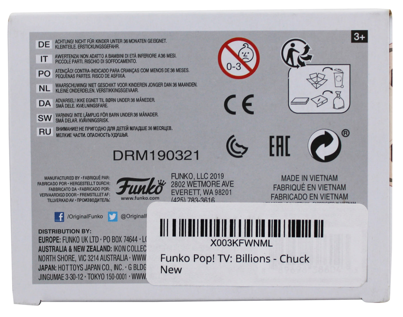 Paul Giamatti Billions Signed Chuck #770 Funko Pop Vinyl Figure BAS #BT57777