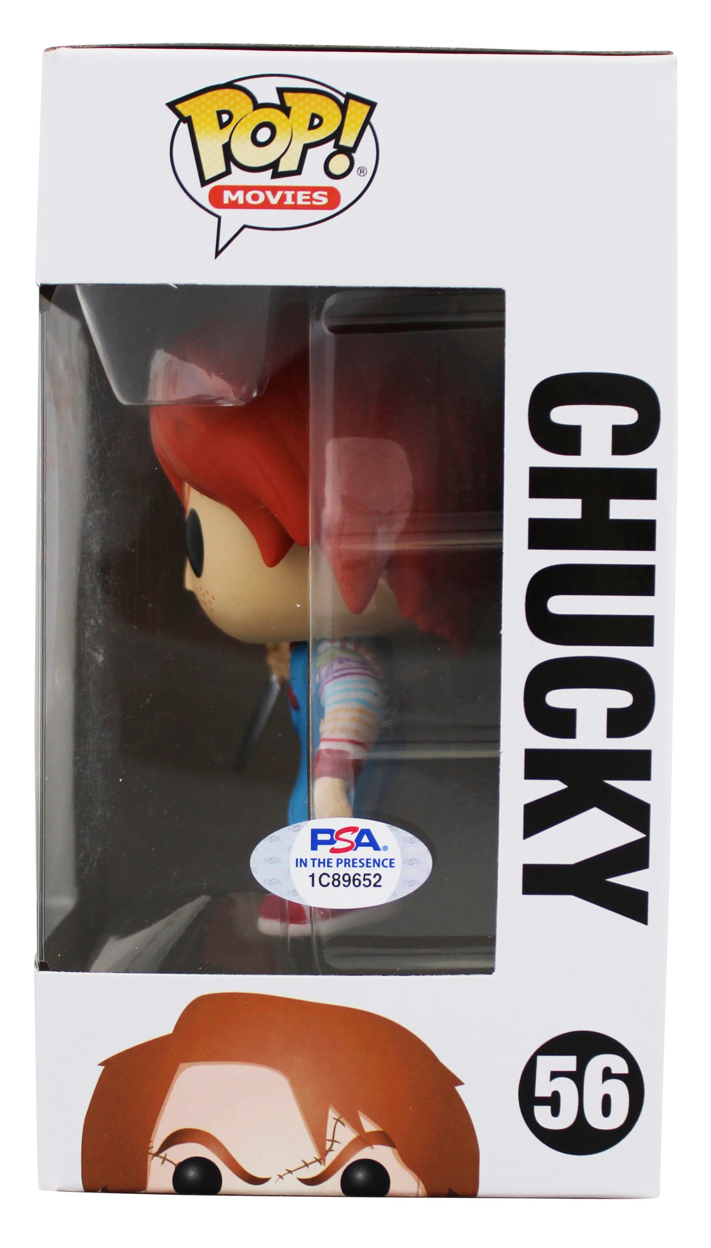 Ed Gale Child's Play 2 Signed Chucky #56 Funko Pop Figure PSA/DNA Itp #1C89652
