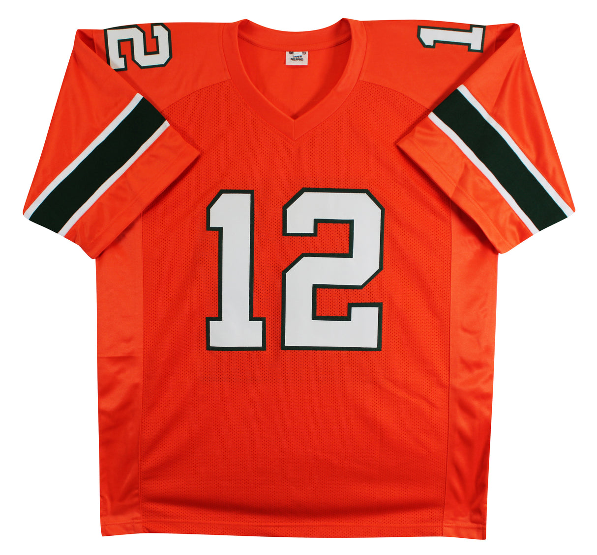 Miami Jim Kelly Authentic Signed Orange Pro Style Jersey JSA Witness #WB353892