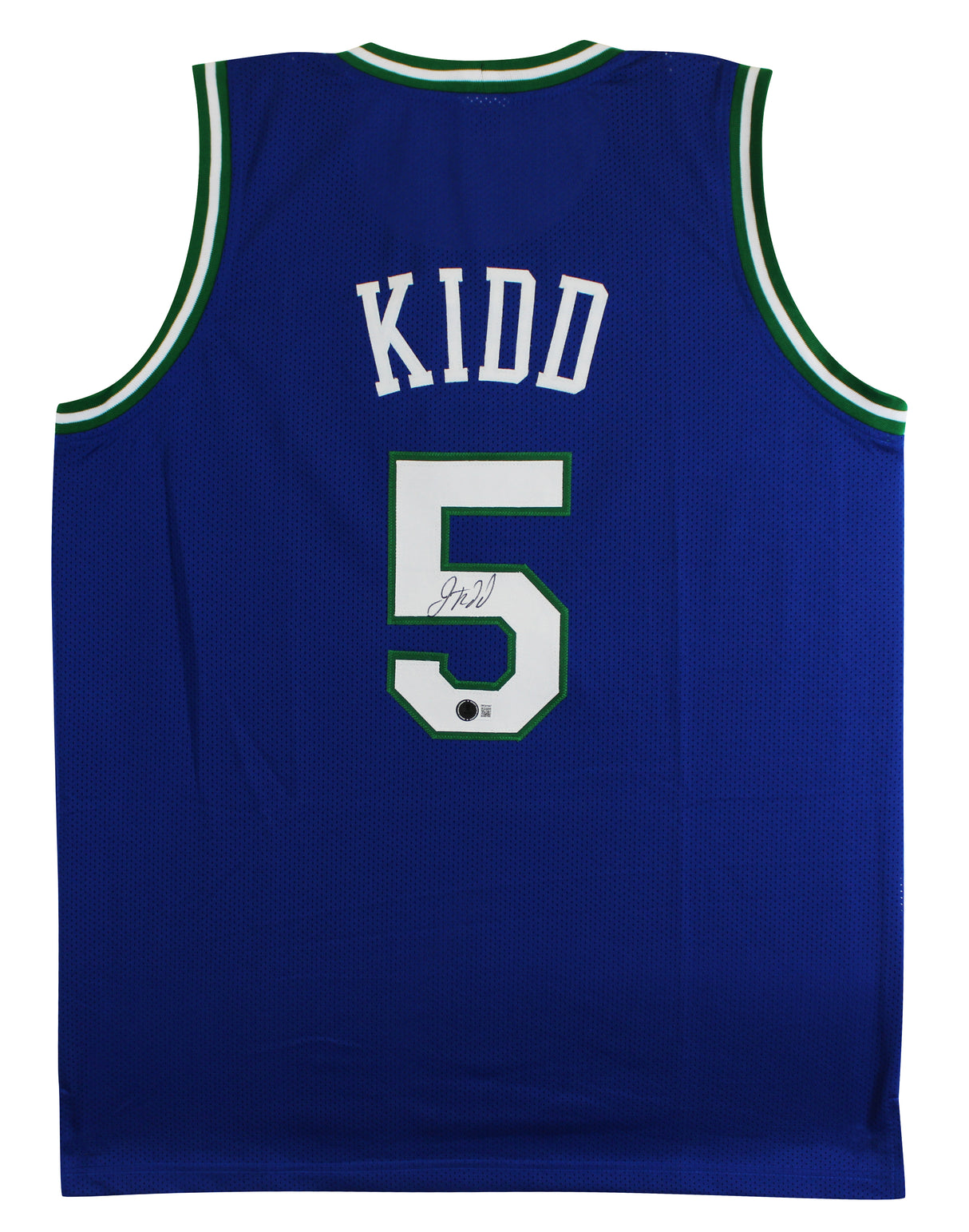 Jason Kidd Authentic Signed Blue Pro Style Jersey BAS Wit #2W241047