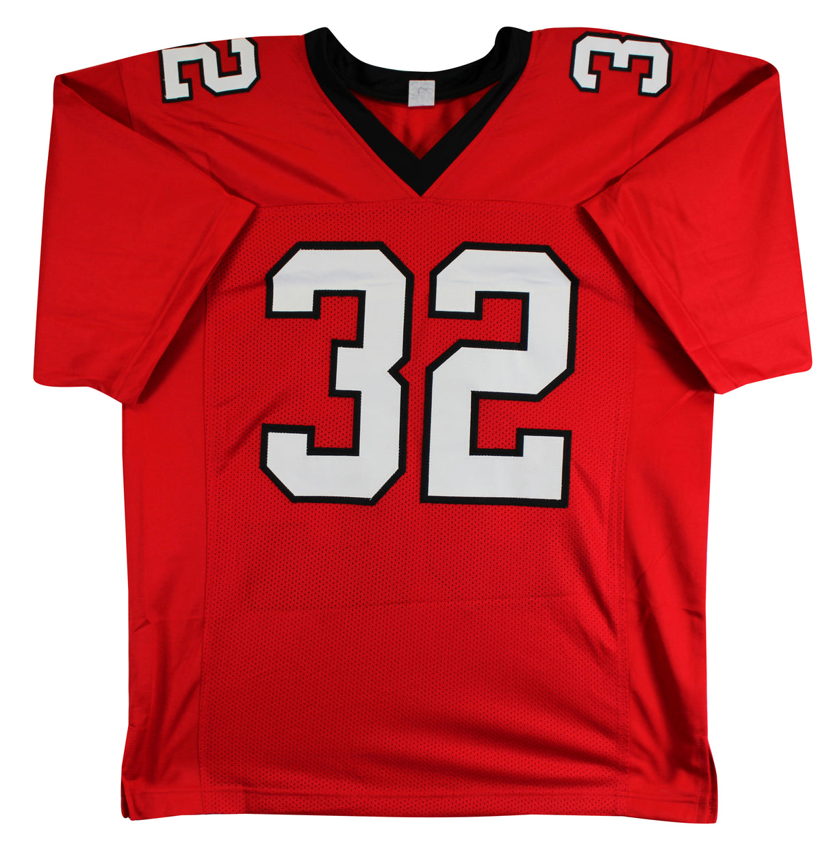 Jamal Anderson Authentic Signed Red Pro Style Jersey Autographed BAS Witnessed