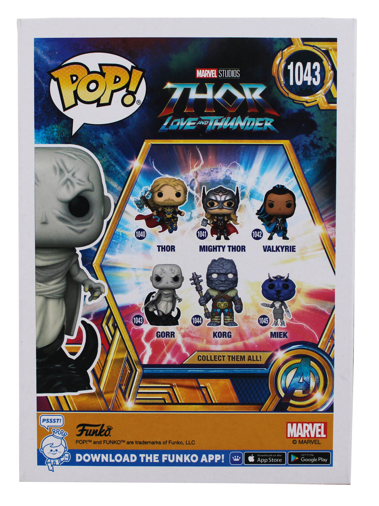 Christian Bale Thor Signed Gorr #1043 Funko Pop Vinyl Figure JSA #AH72234