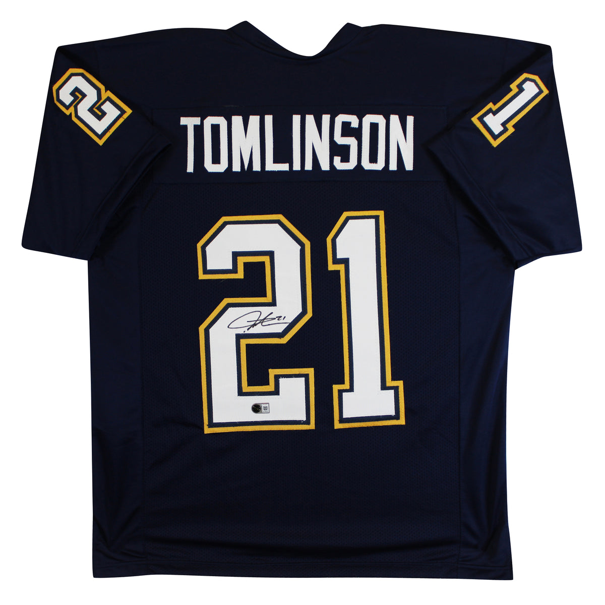 LaDainian Tomlinson Authentic Signed Navy Pro Style Jersey Autographed BAS