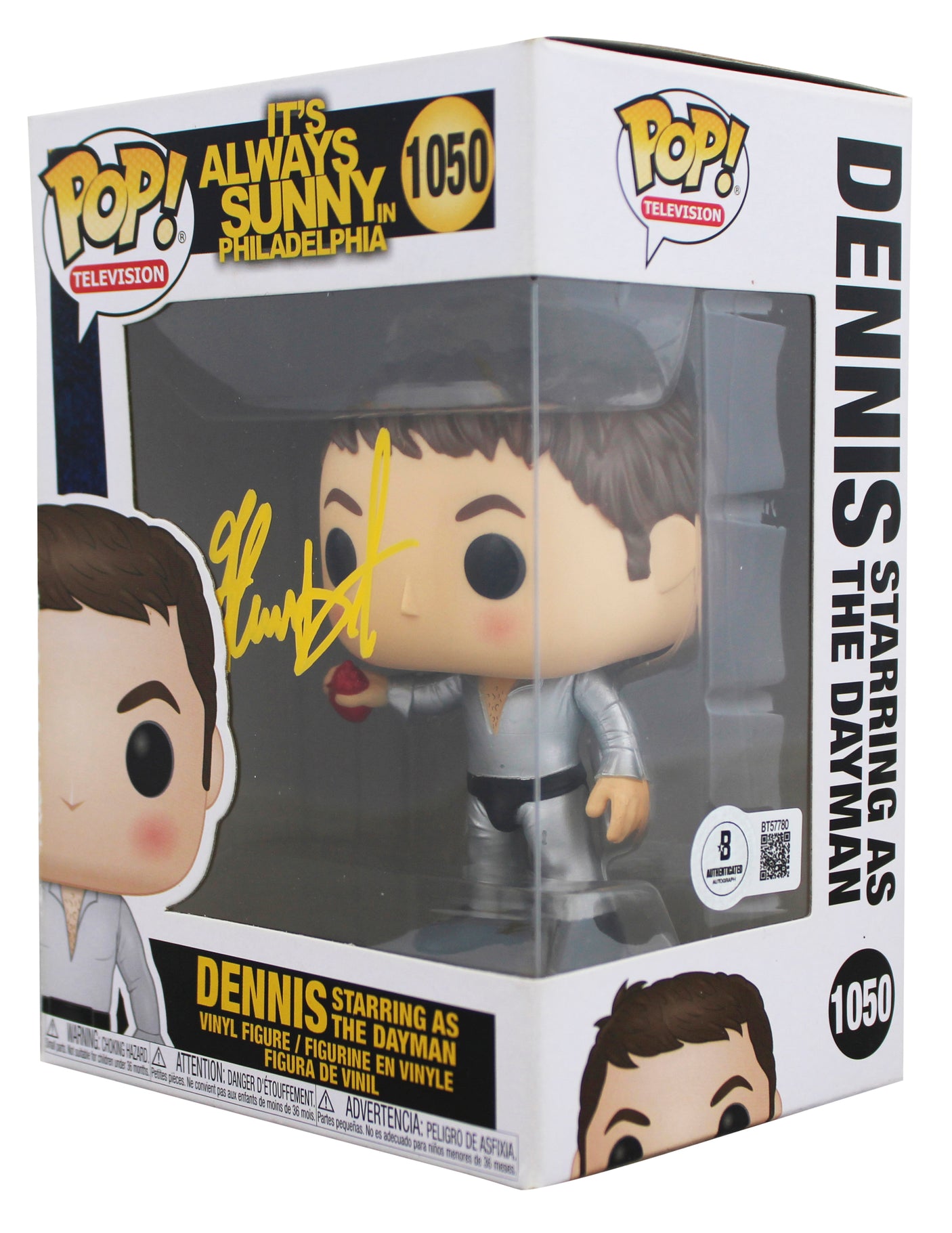 Glenn Howerton It's Always Sunny Signed Dennis #1050 Funko Pop Vinyl Figure BAS
