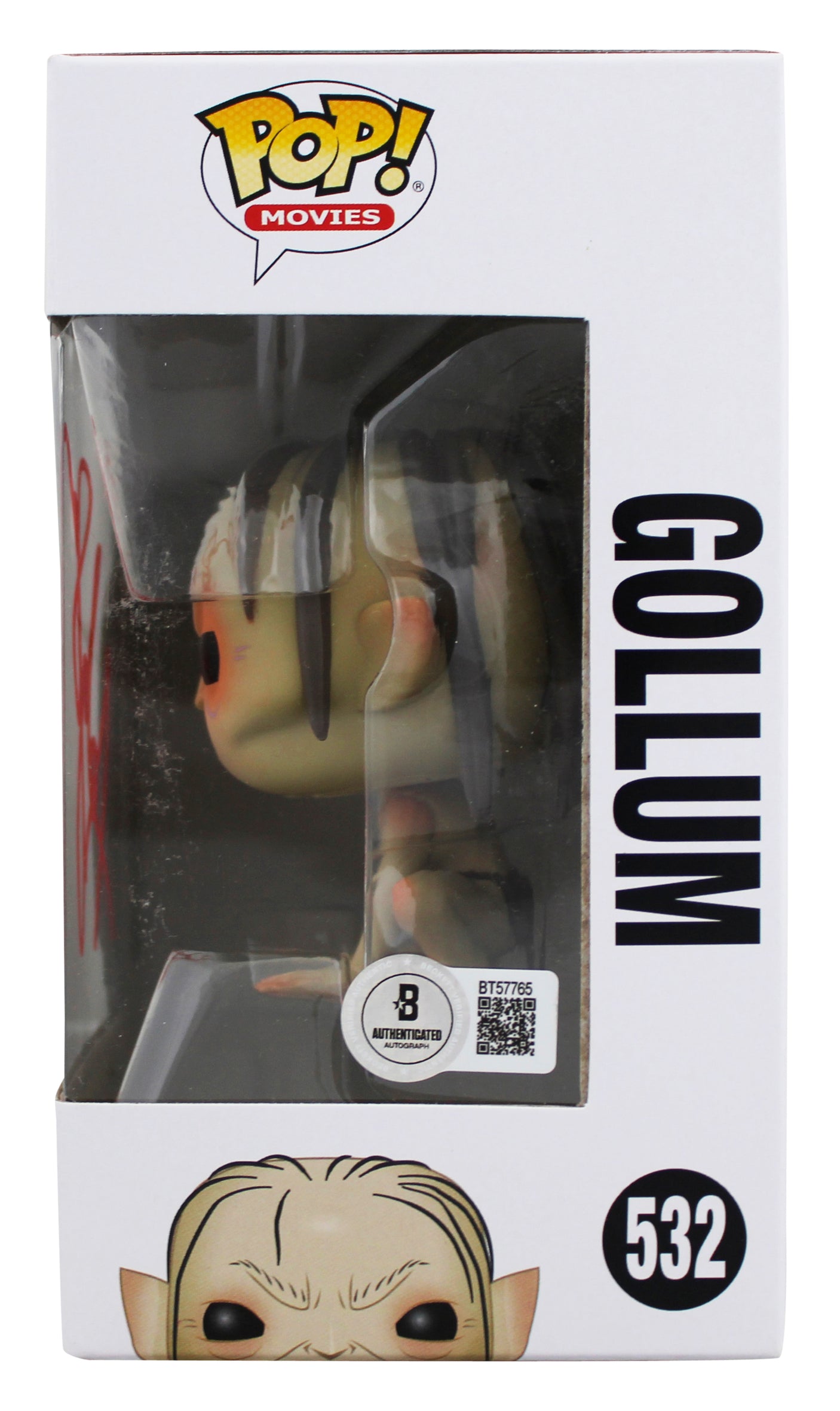 Andy Serkis Lord of the Rings Signed Gollum #532 Funko Pop Vinyl Figure BAS 3