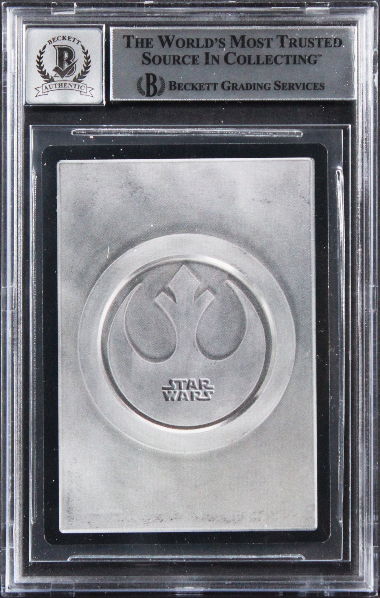 (3) Huston +2 Signed 1998 Star Wars SE #177 Card Auto Grade GM 10! BAS Slabbed
