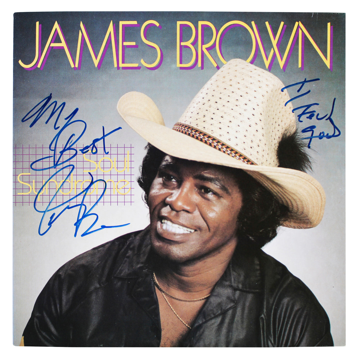 James Brown "My Best, I feel Good" Signed Soul Syndrome Album Cover BAS #AE02904
