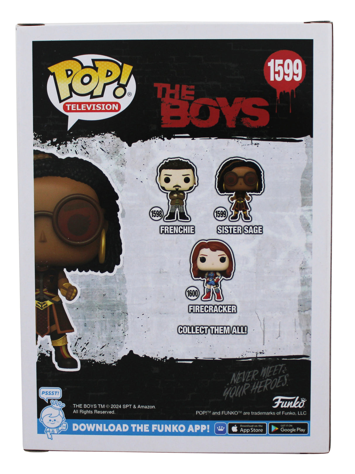 Susan Heyward The Boys Signed Sister Sage #1599 Funko Pop Figure JSA #AW31984