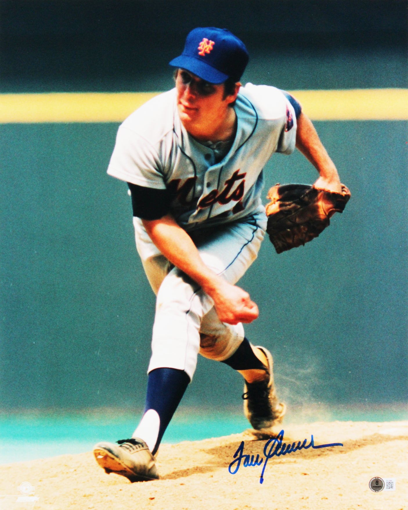 Mets Tom Seaver Authentic Signed 16x20 Photo Auto Graded Gem 10! BAS #AE13895