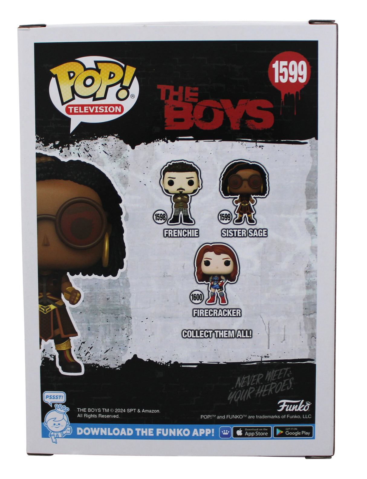 Susan Heyward The Boys Signed Sister Sage #1599 Funko Pop Figure JSA #AW31982