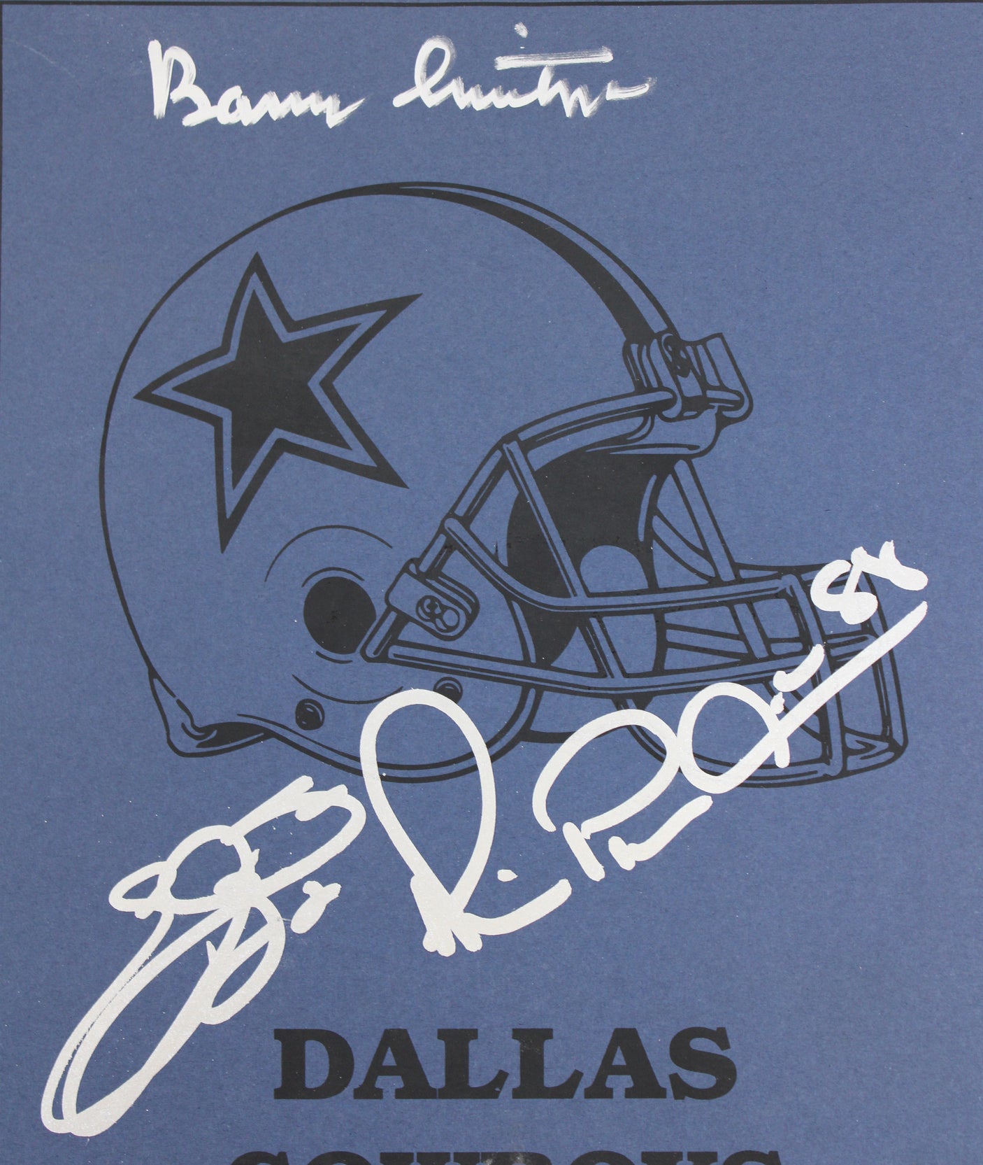 Cowboys (3) Smith, Irvin & Switzer Signed SB XXX Media Guide BAS #AE13402