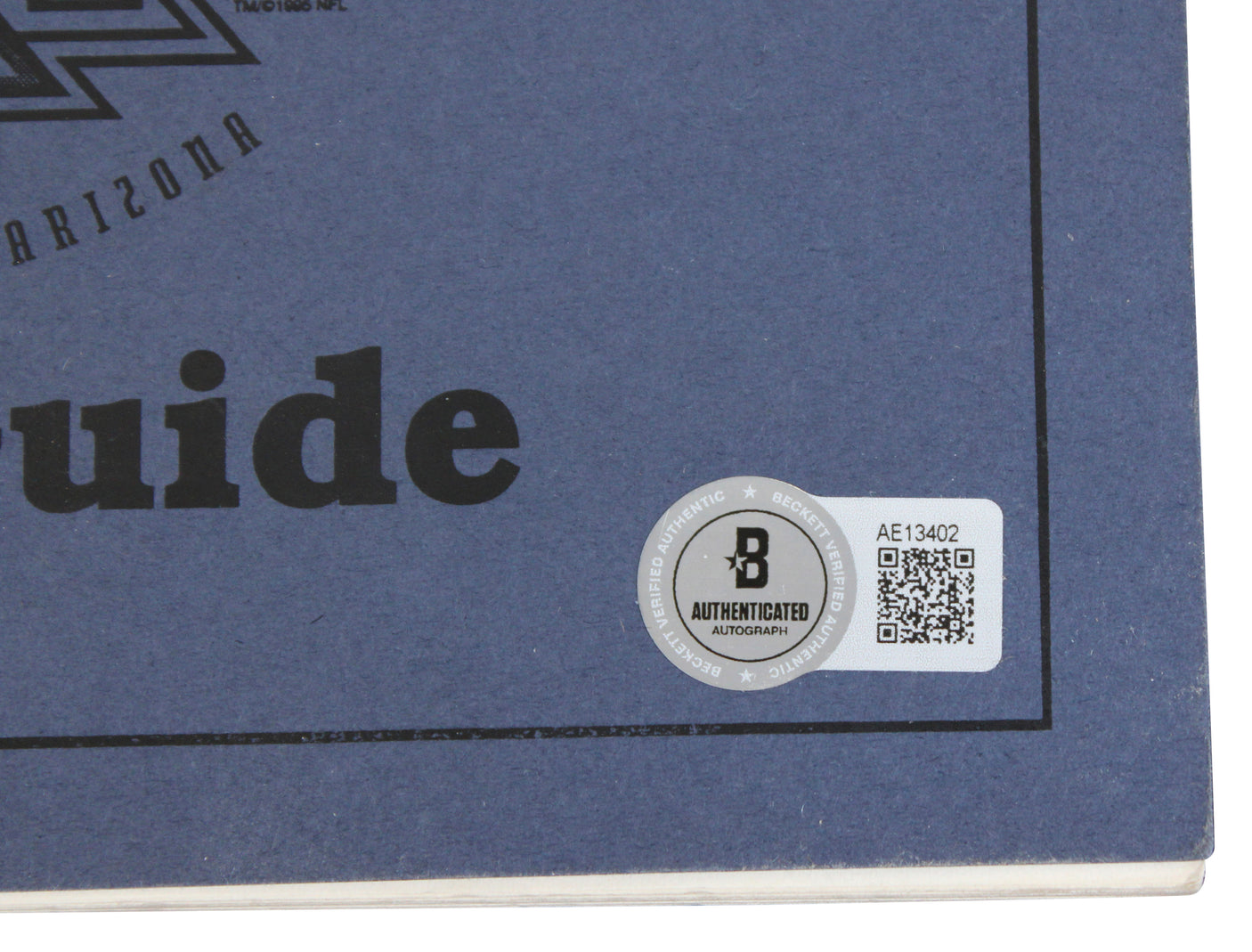 Cowboys (3) Smith, Irvin & Switzer Signed SB XXX Media Guide BAS #AE13402