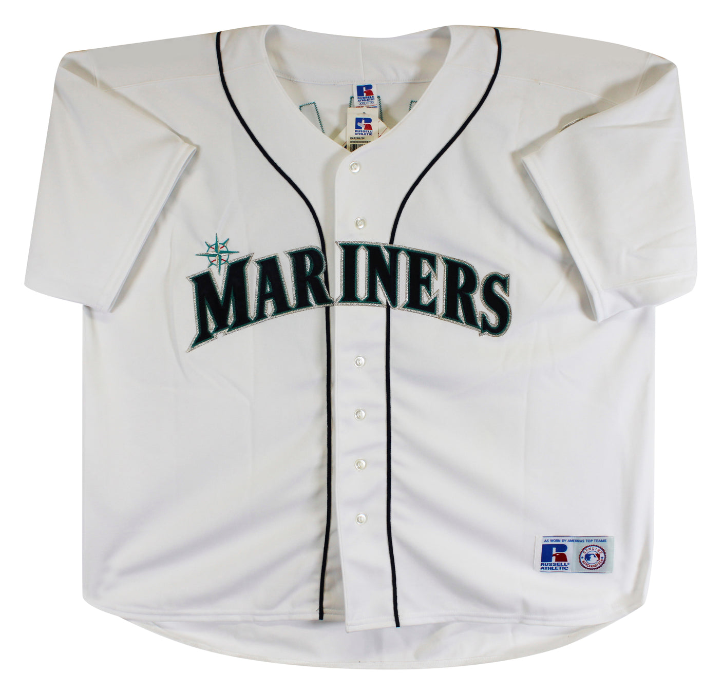 Mariners Felix Hernandez Signed White Russell Athletic Rookie #59 Jersey BAS