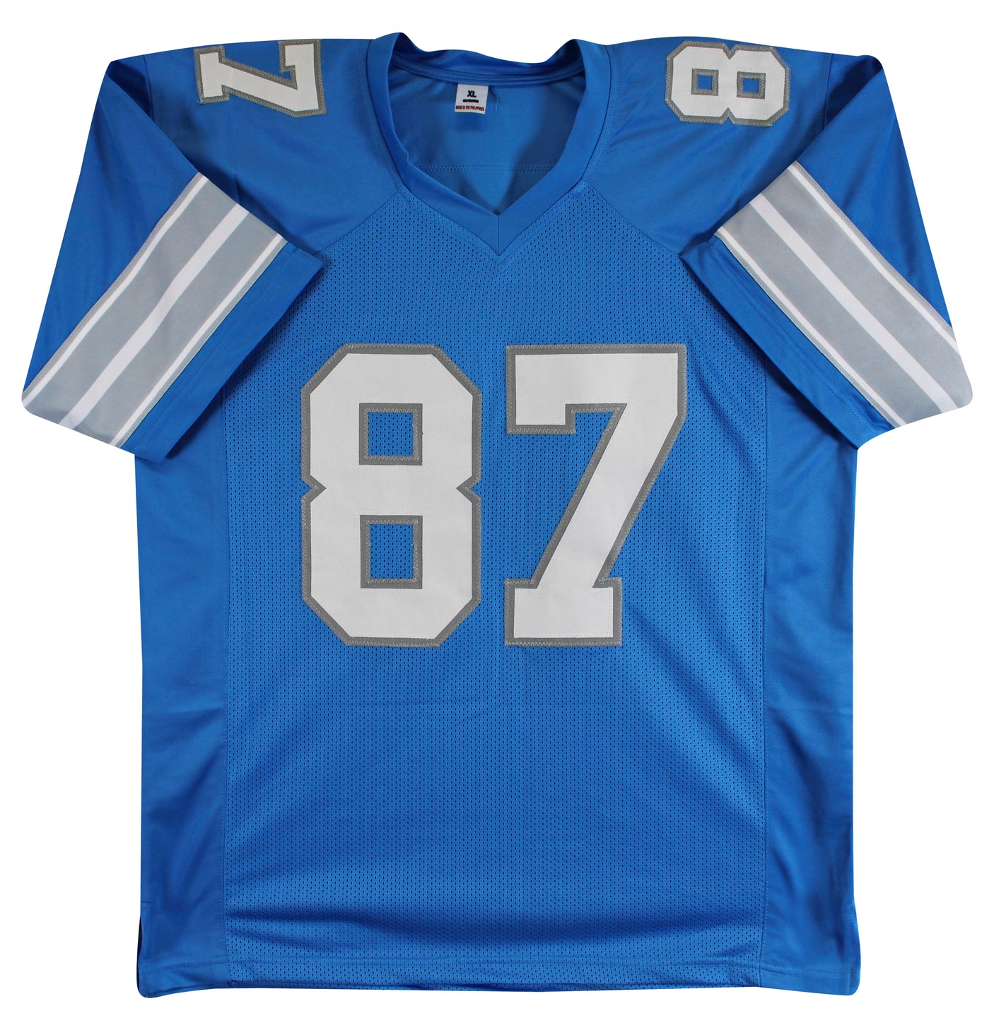 Sam Laporta Authentic Signed Blue Pro Style Jersey Autographed BAS Witnessed 3