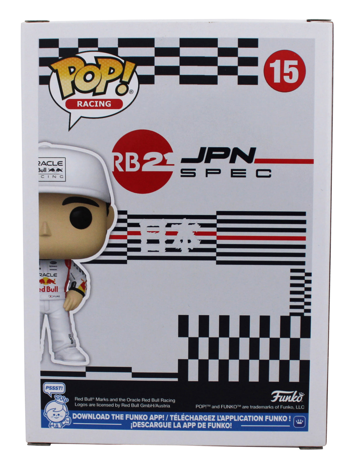 Yuki Tsunoda Formula 1 Authentic Signed #15 Funko Pop Vinyl Figure JSA #CK21661