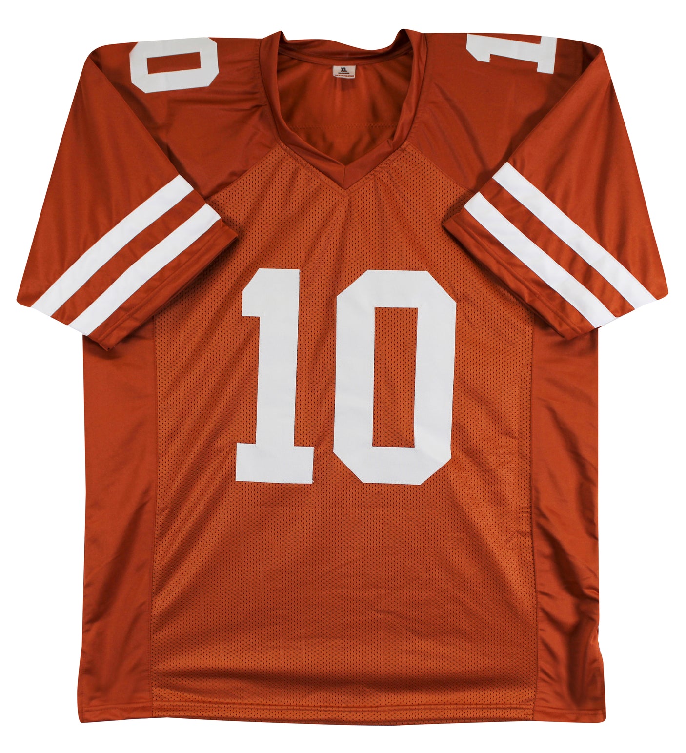 Texas Vince Young "05 Nat'l Champs" Signed Burnt Orange Pro Style Jersey BAS Wit