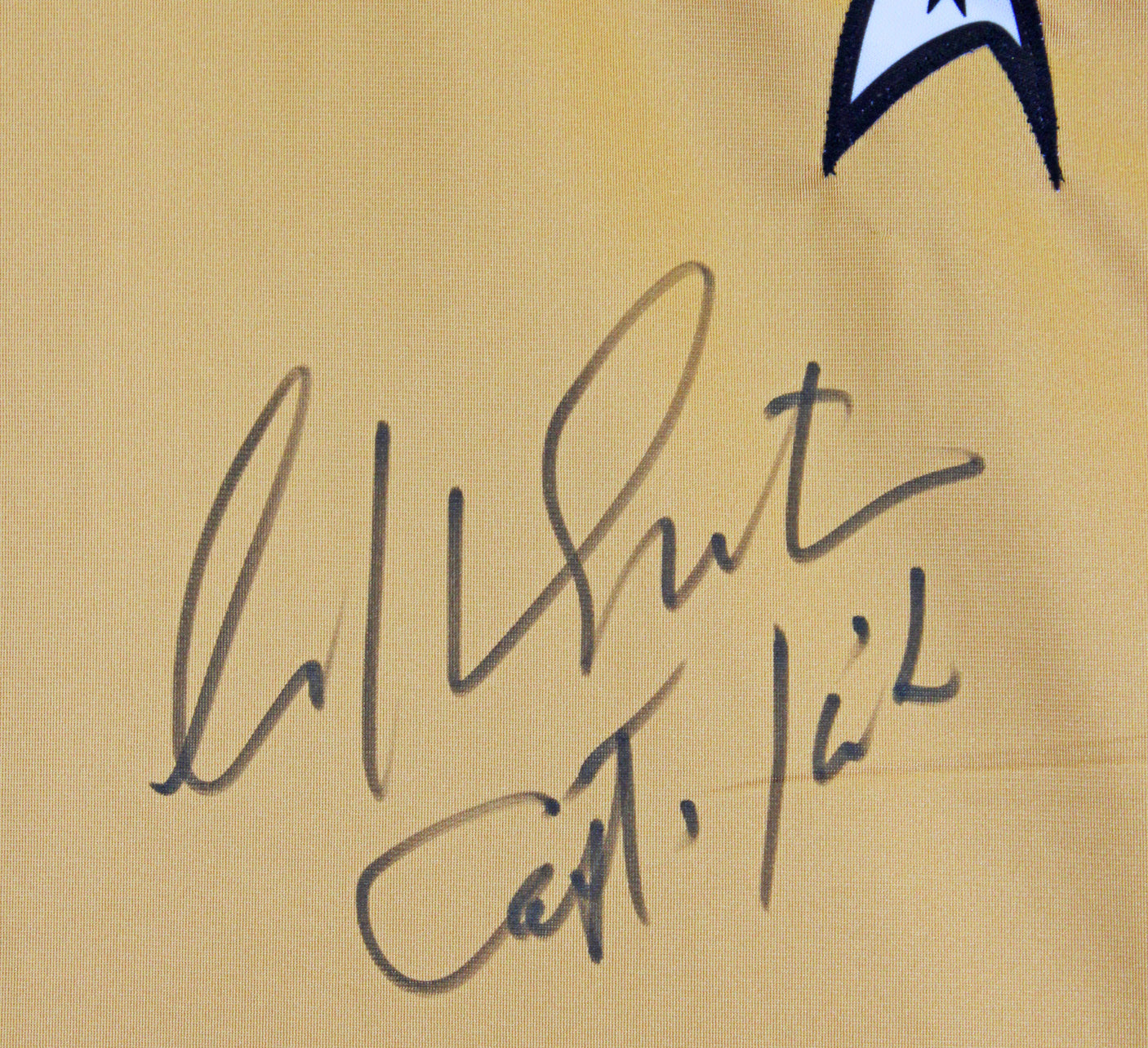 William Shatner Star Trek "Captain Kirk" Authentic Signed Uniform Shirt BAS Wit