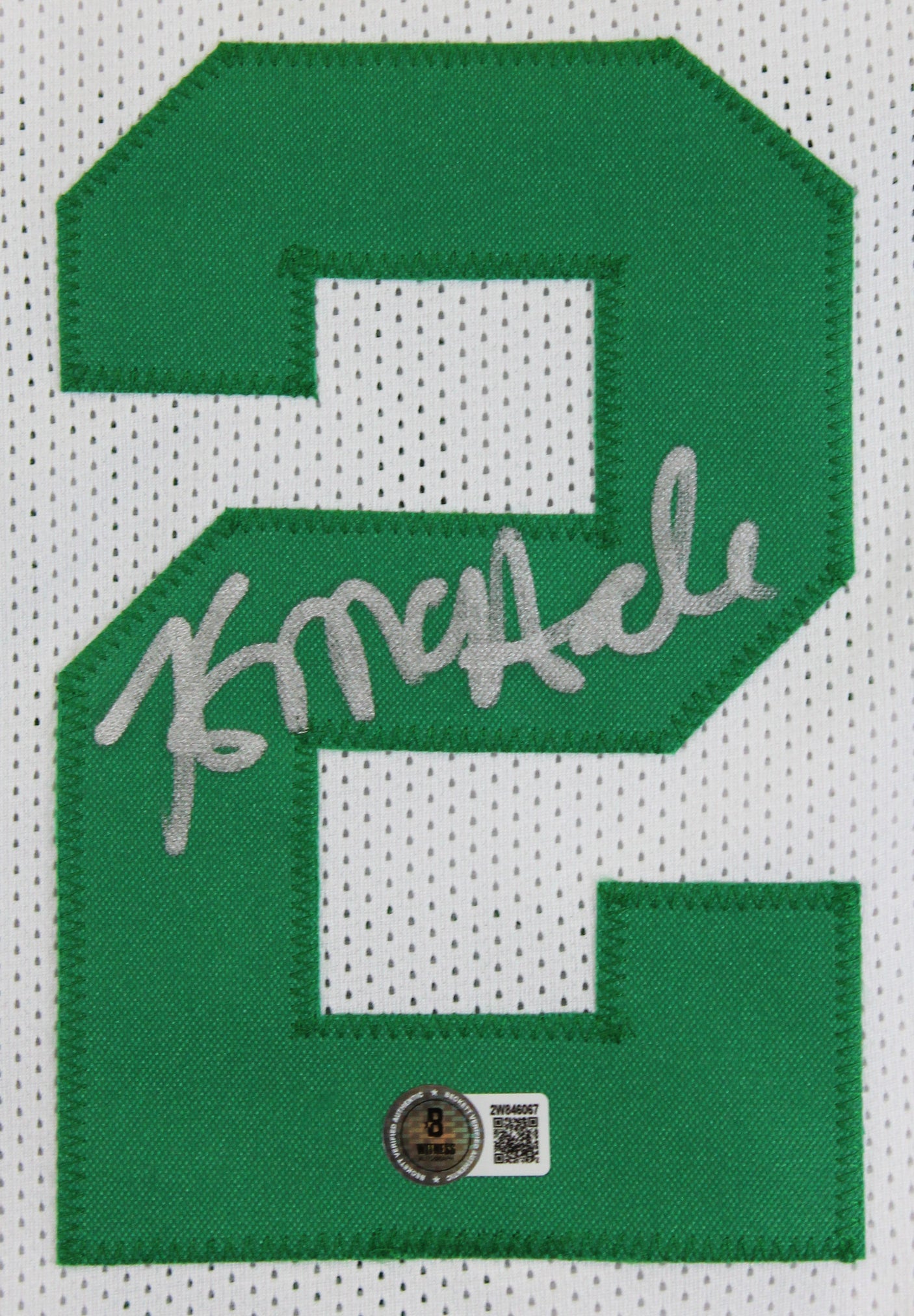 Kevin McHale Authentic Signed White Pro Style Jersey Autographed BAS Witnessed