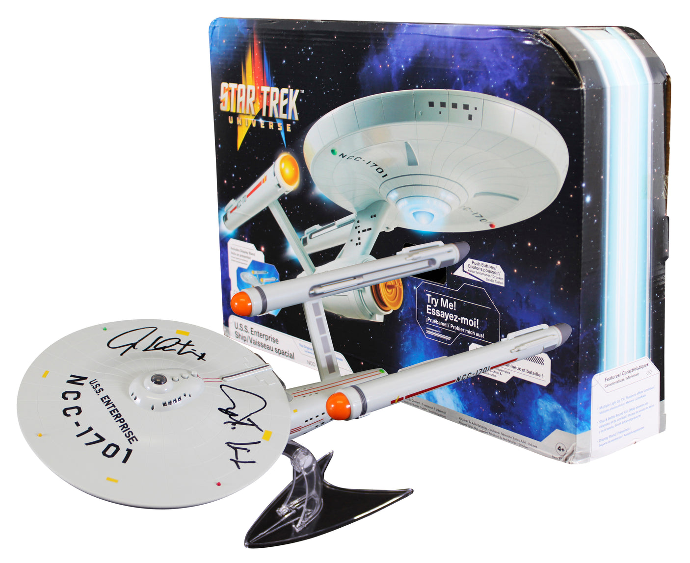 William Shatner Star Trek "Captain Kirk" Signed USS Enterprise NCC-1701 BAS Wit