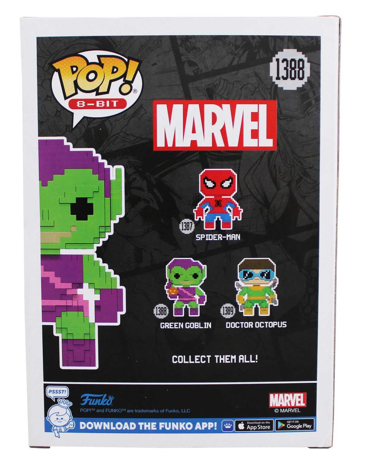 Willem Dafoe Spiderman Signed Green Goblin #1388 Funko Pop Figure BAS #BQ56455