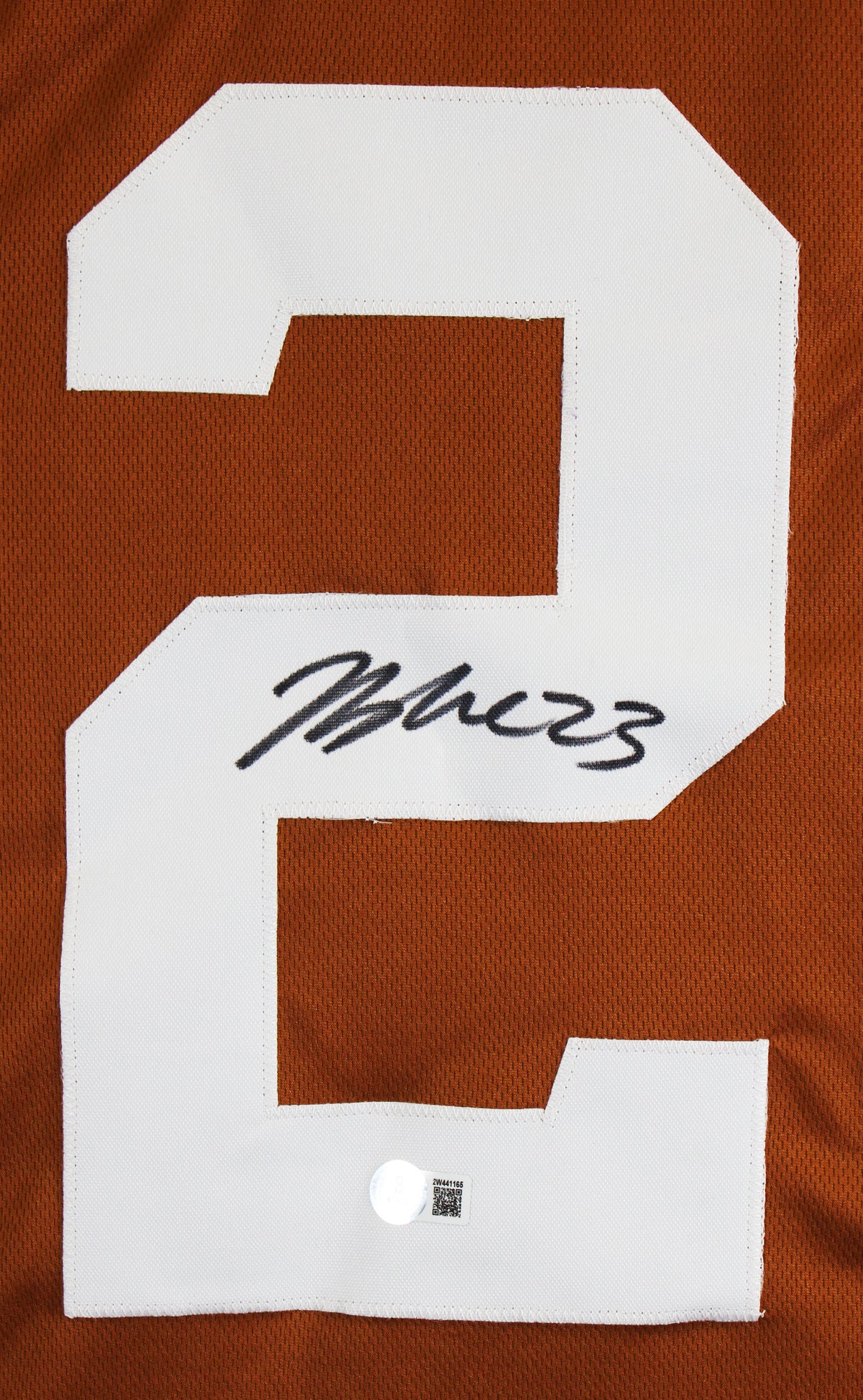 Texas Jaydon Blue Signed Burnt Orange Pro Style Jersey BAS Witnessed #2W441165