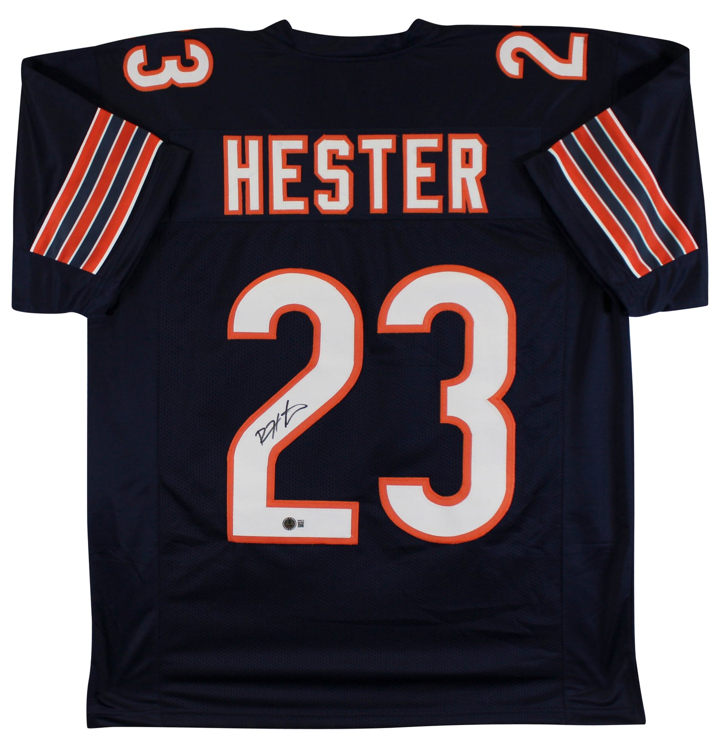 Devin Hester Authentic Signed Navy Pro Style Jersey Autographed BAS