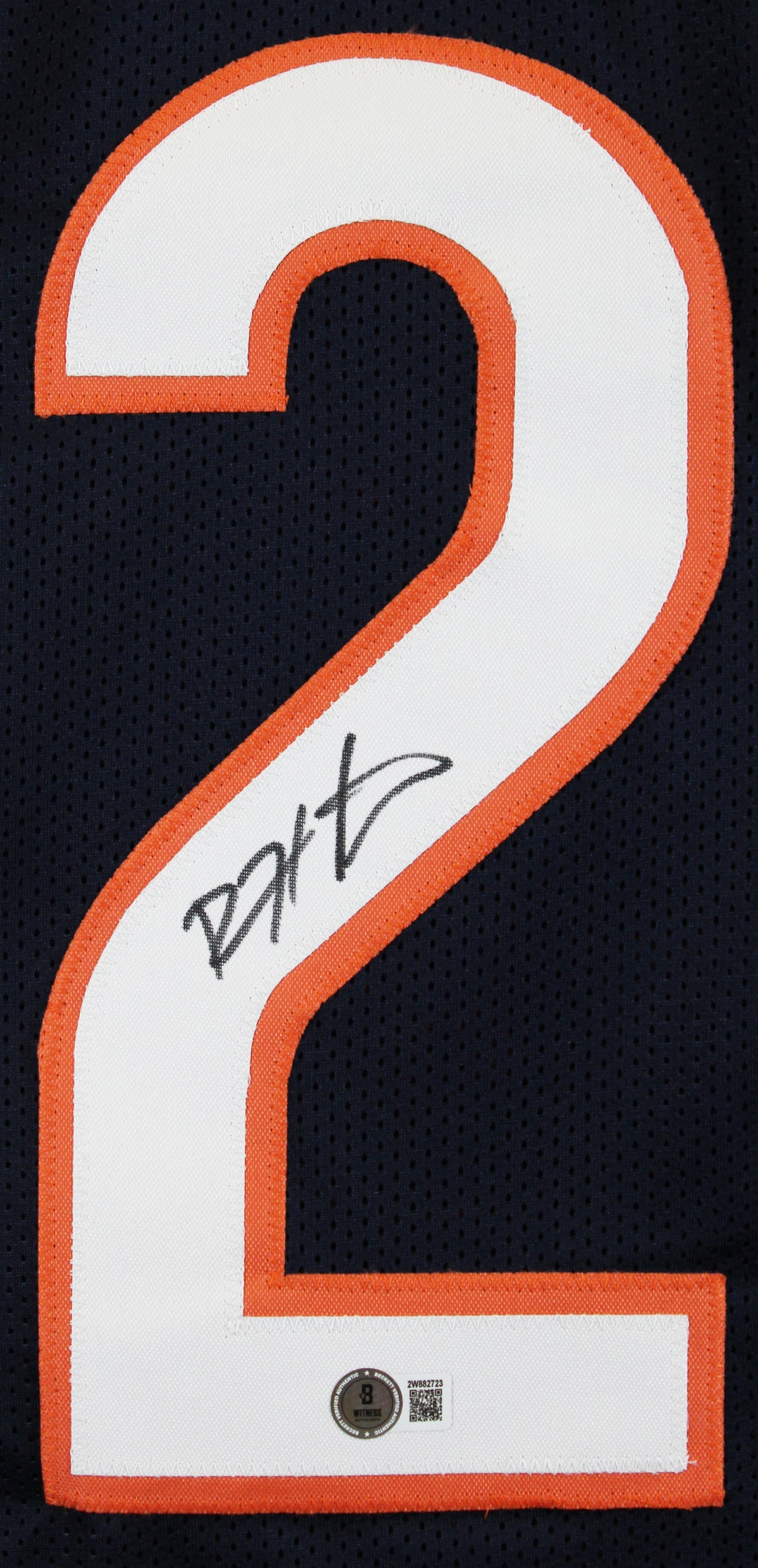 Devin Hester Authentic Signed Navy Pro Style Framed Jersey BAS