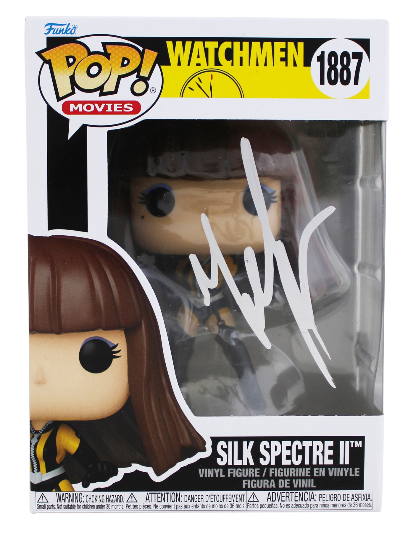 Malin Akerman Watchmen Signed Silk Spectre #1887 Funko Pop Figure BAS #BS73423