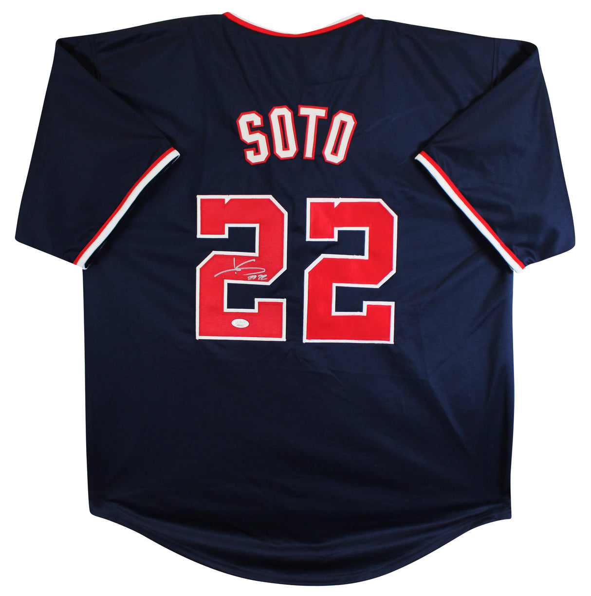 Juan Soto Authentic Signed Navy Pro Style Jersey Autographed JSA #FF87913