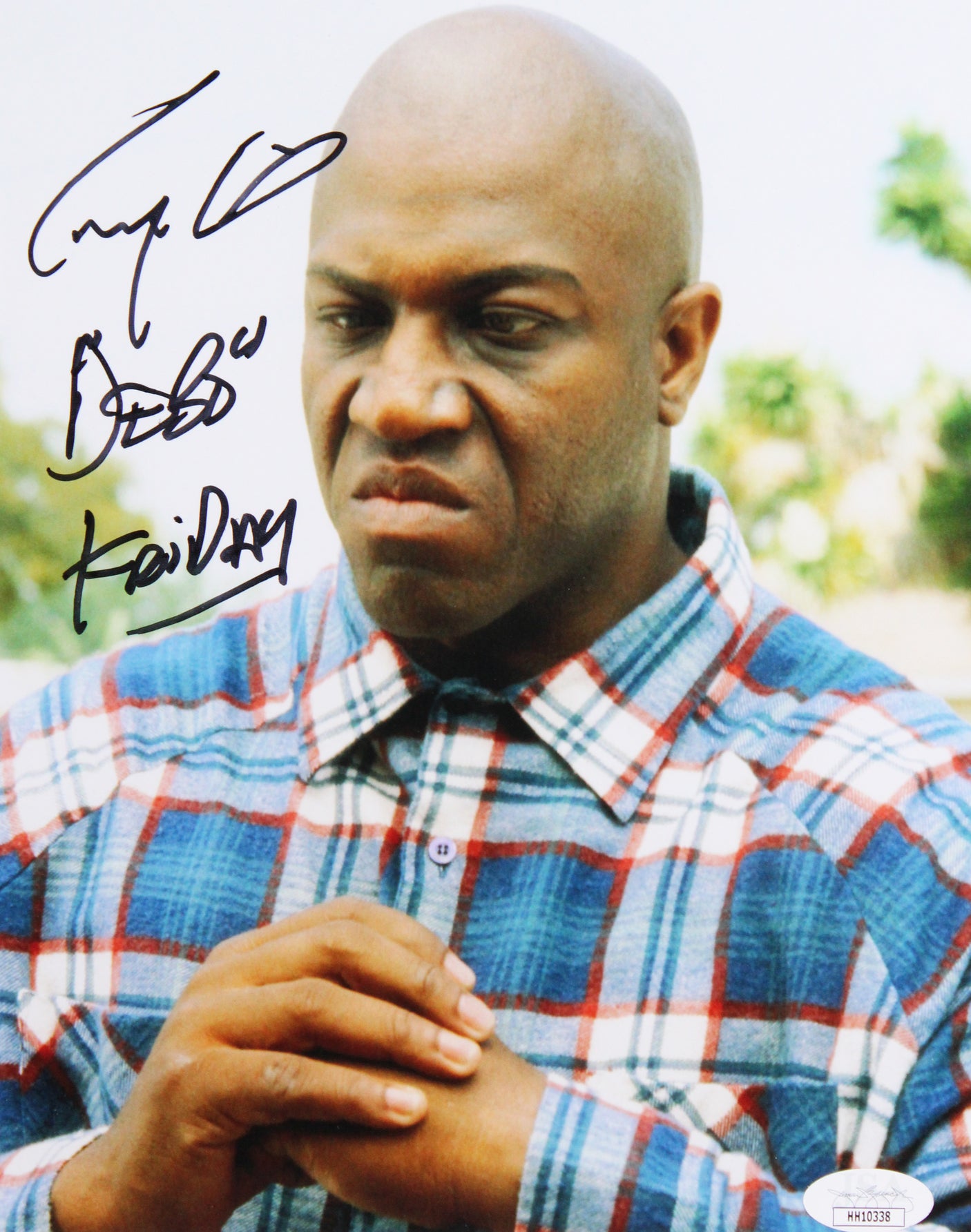 Ice Cube & Tommy Lister Jr. Friday Authentic Signed Framed Display BAS #BL98103