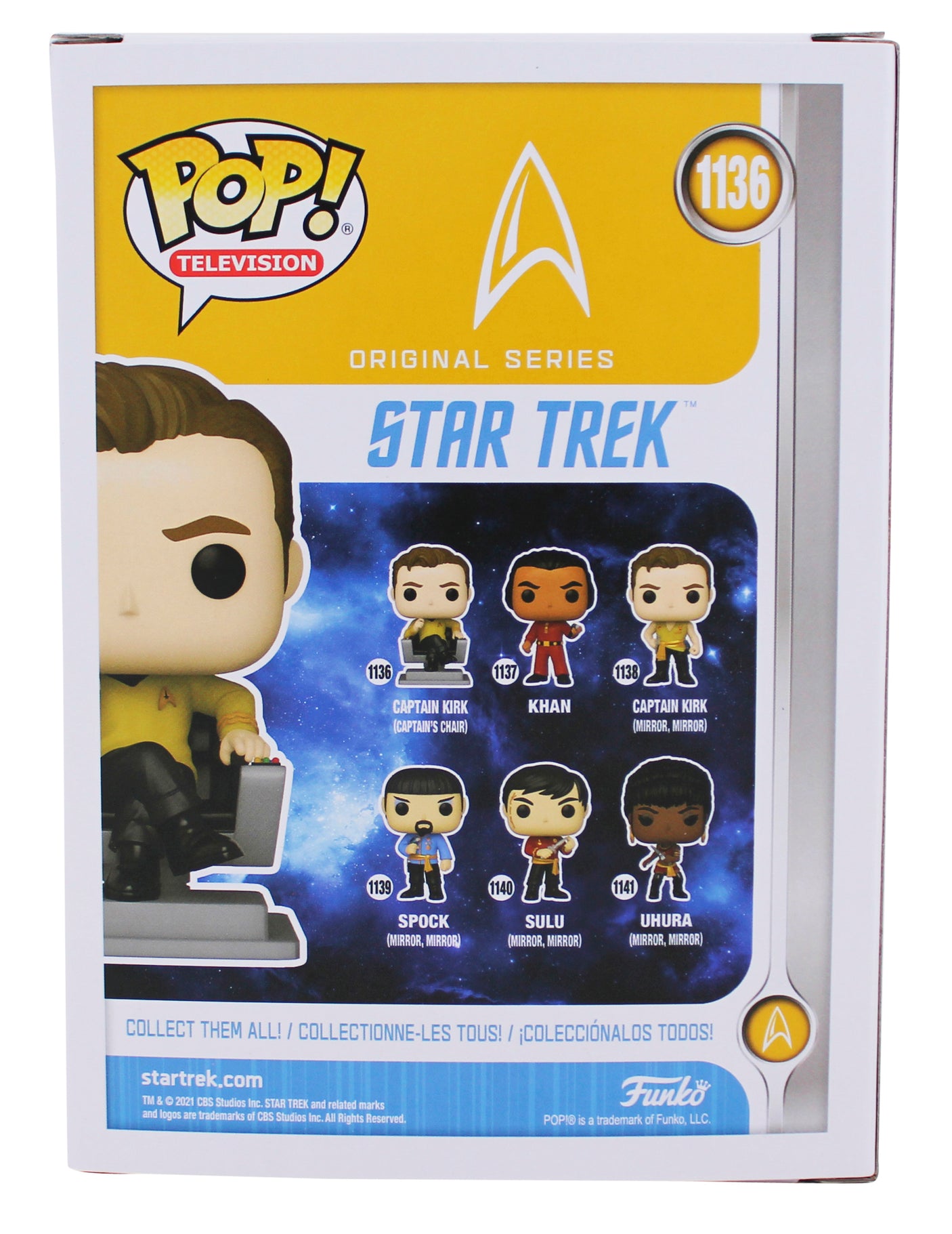 William Shatner Star Trek Signed Captain Kirk #1136 Funko Pop Figure BAS Witness