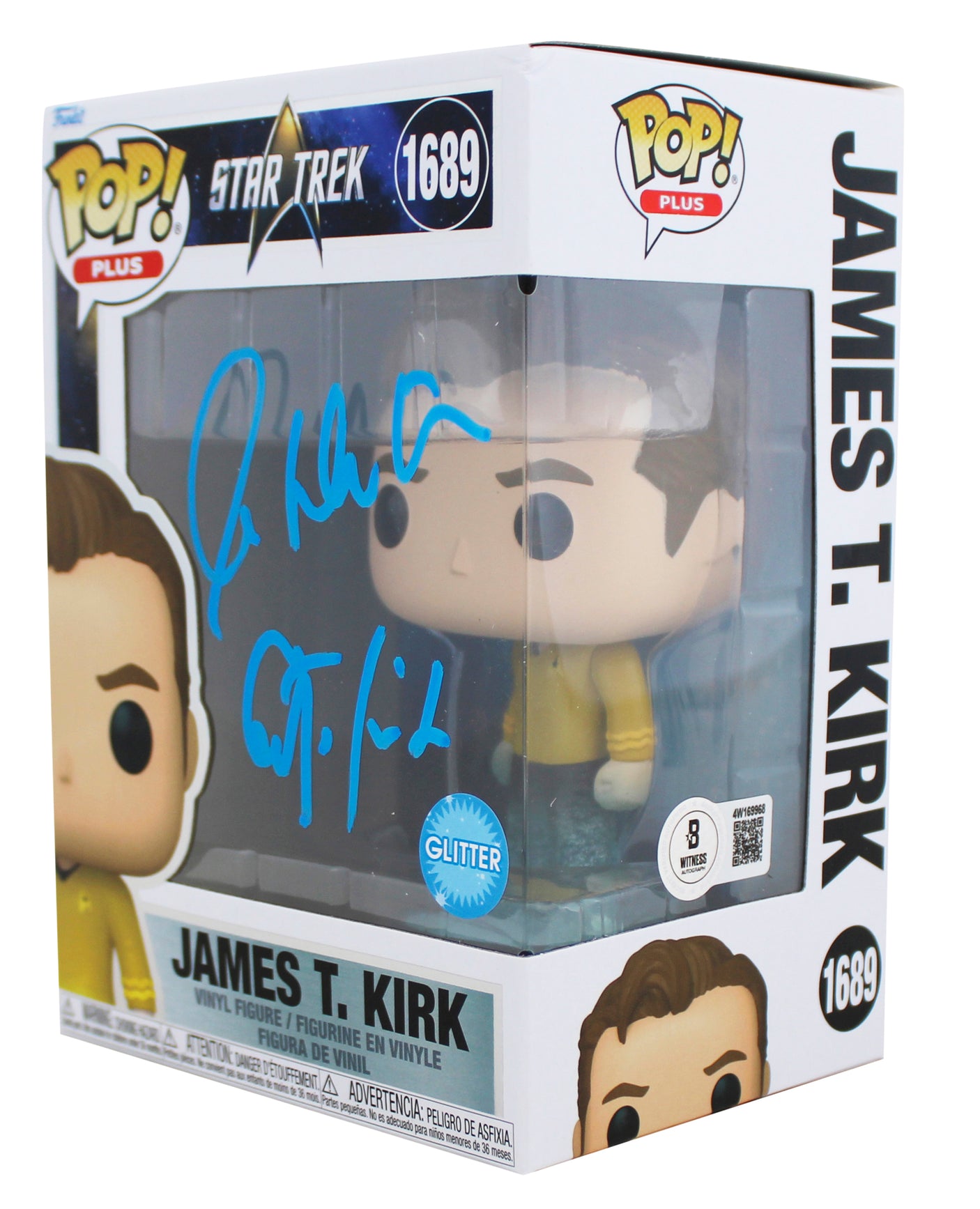 William Shatner Star Trek "Captain Kirk" Signed #1689 Funko Pop Figure BAS Wit
