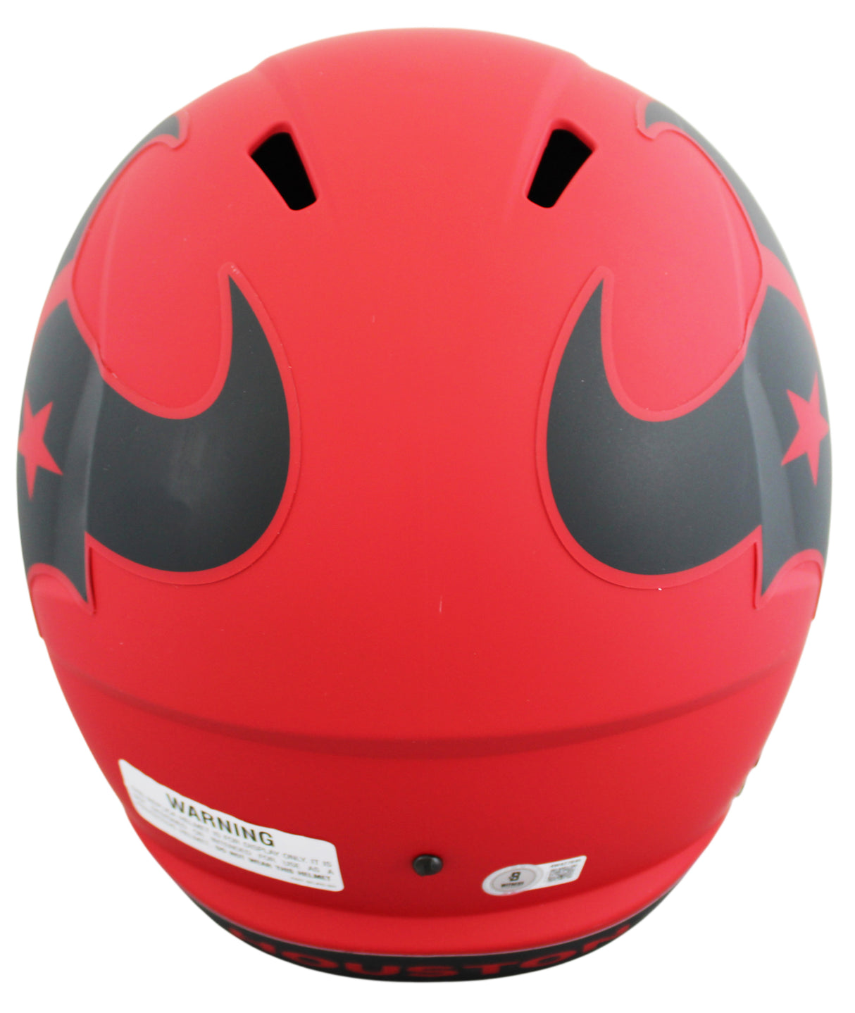 Texans Azeez Al-Shaair Signed Rave Full Size Speed Rep Helmet W/ Case BAS Wit