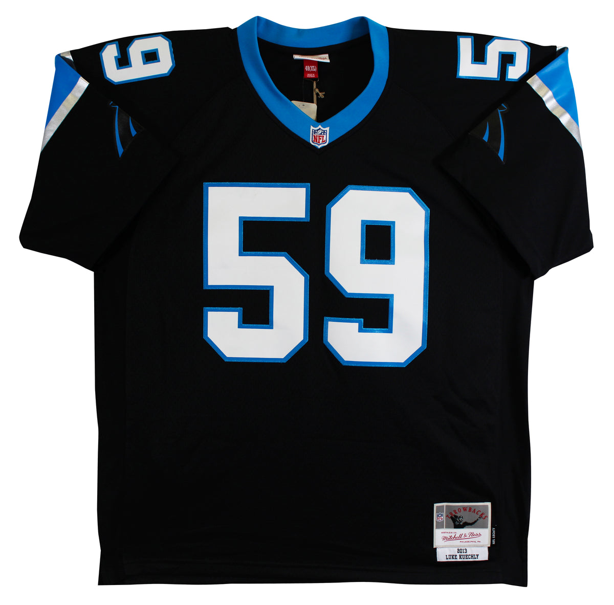 Panthers Luke Kuechly "HOF 26" Signed Black Mitchell & Ness Jersey BAS Witnessed