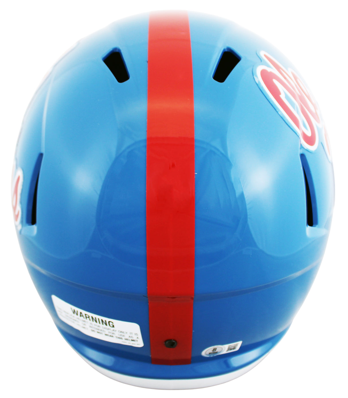 Ole Miss Patrick Willis Signed Powder Blue Full Size Speed Rep Helmet BAS Wit